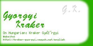 gyorgyi kraker business card